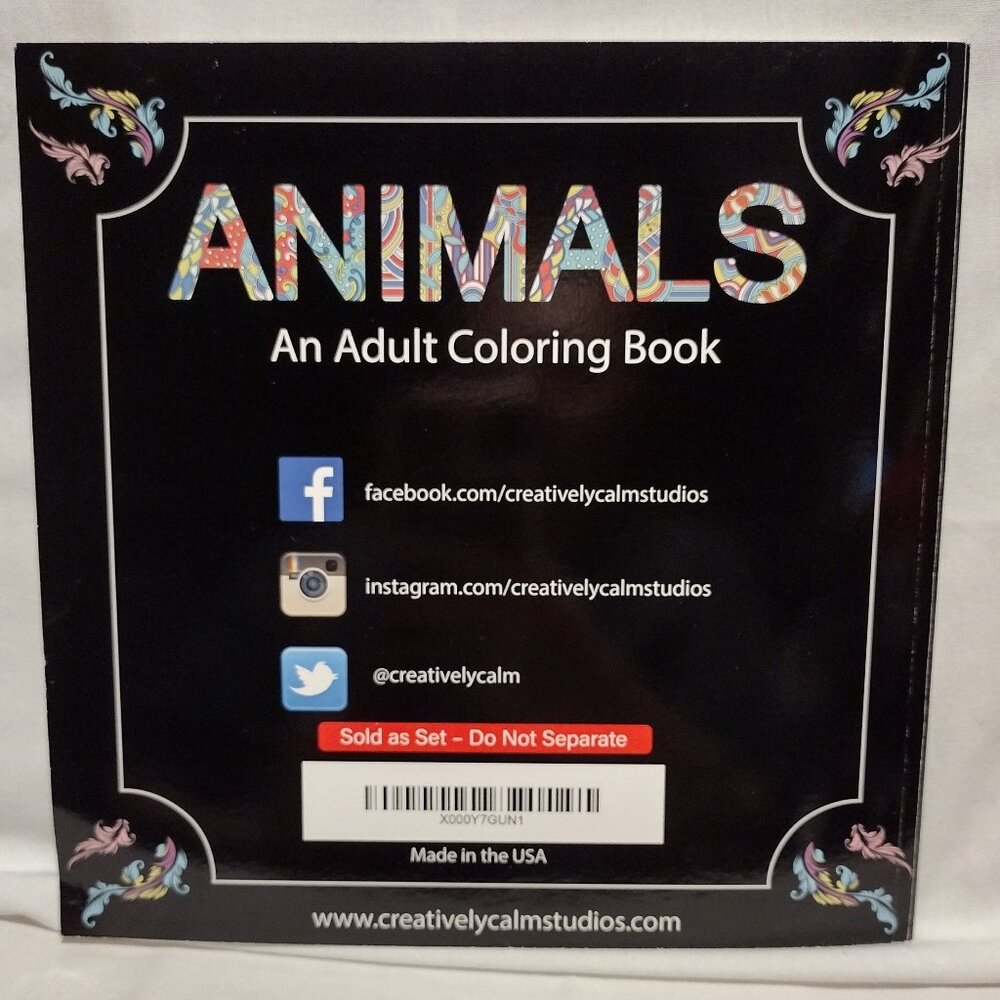3 Adult Coloring Book Set - Picture 13 of 16